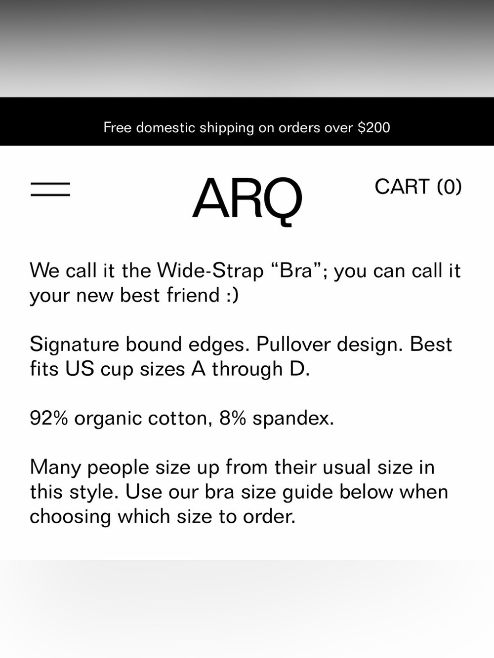 ARQ Wide Strap Bra in Toffee - Picture 4 of 5